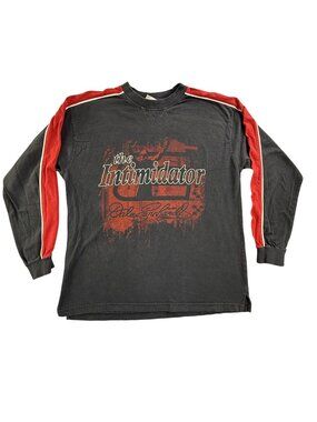 Vintage Dale Earnhardt Shirt Mens Large Black NASCAR Racing Intimidator Chase